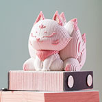 3D Paper Sculpture Jiulingshi Stereo Sticky Notes, Chinese-Style Artwork, High-Value Desk Calendar, Sticky Notes, Hand-Tearable Cute Ornaments