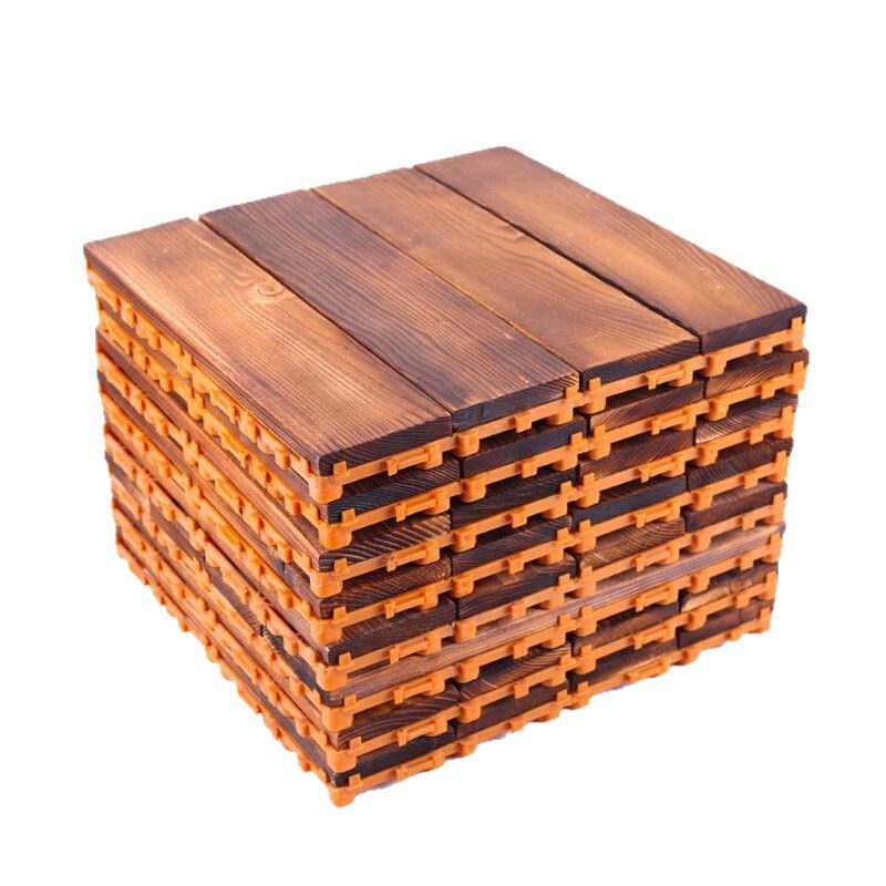 Anti-corrosion Wood outdoor terrace balcony sun room bathroom garden courtyard non-slip waterproof sunscreen solid wood mosaic floor