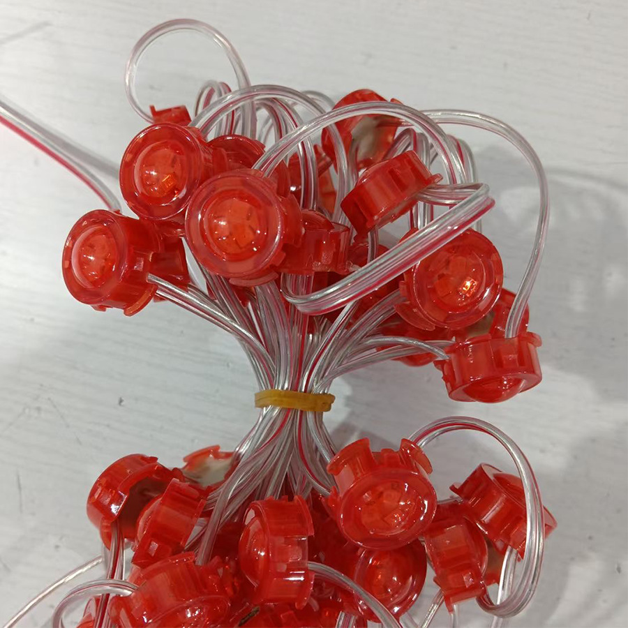 2cm 3-Light Monochrome Point Light Source Transparent Shell Outdoor Waterproof Marquee Door Decorative Light Led Point Light Source