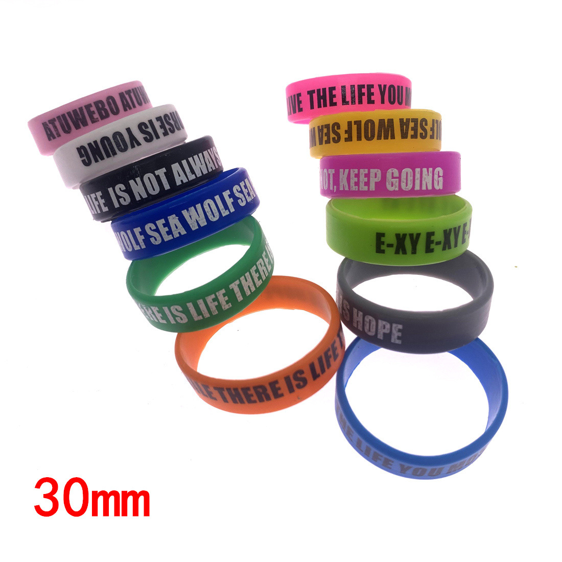 Car Handle 30mm Silicone Ring Electric Clipper Anti-Slip Ring Whitener Silicone Ring D8 Carving Cut Grids Ring