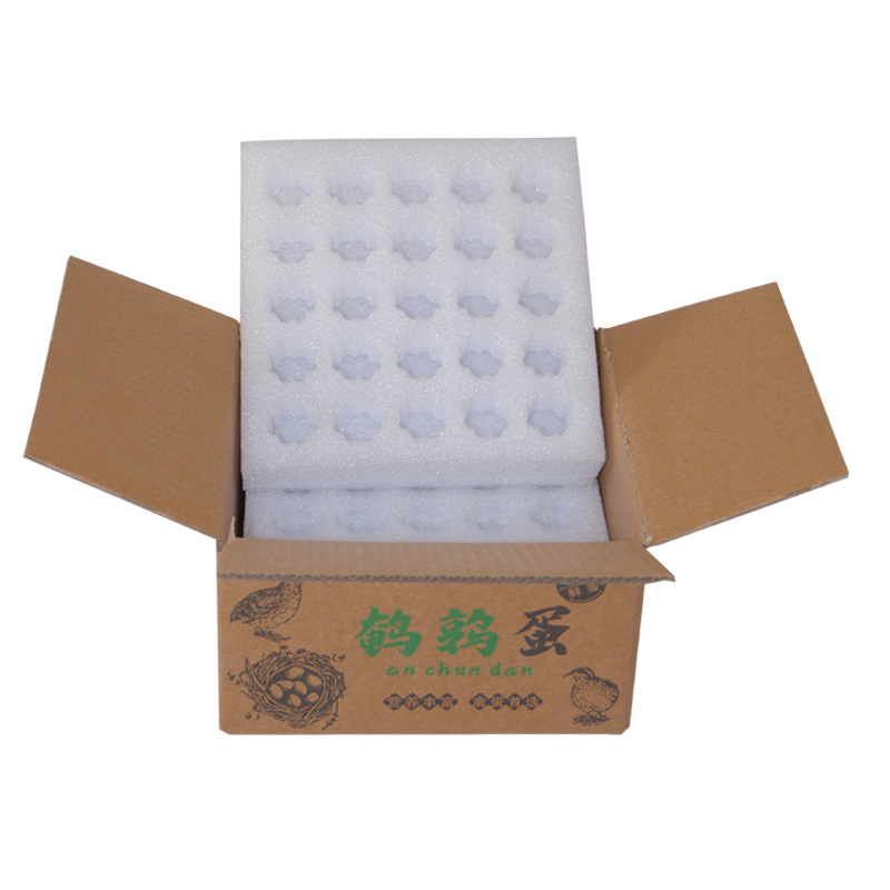 Pearl Cotton Epe Egg Tray for 12 Goose Eggs, Pigeon Eggs, Quail Eggs, Egg Carton, Express Packaging Box, Wholesale and Dropshipping