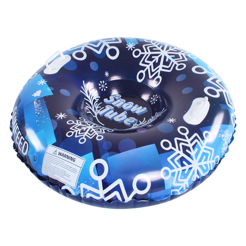 Adult Pvc Ski Tire Kidsren's Snowboard Inflatable Ski Circle Double Playing in the Snow Double Handle Snow Toy