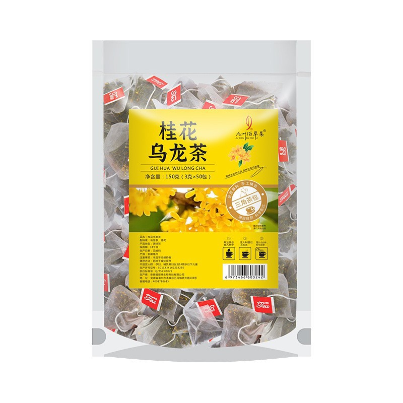Bozhou Health Tea Factory Osmanthus Oolong Tea Flower Tea Health Tea Bags Individually Packaged Cold Brew Tea Wholesale Delivery