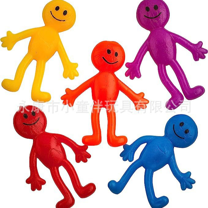Amazon emoji villain TPR soft material villain sticky soft glue climbing wall villain vent toy soft glue villain