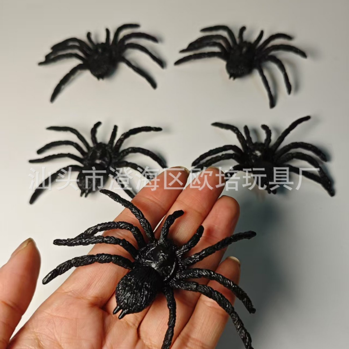 Cotton Spider Accessories Toy Plastic Spider Halloween Decoration Ornaments Colorfulful Spider Thin-Legged Long-Legged Spider