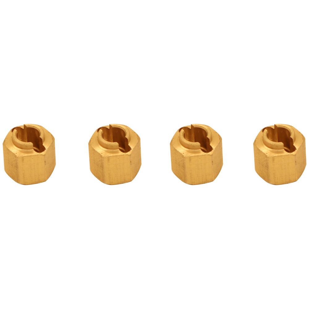 4PCs brass wheel hexagonal hub j coupler 4/5/6mm TRX4M remote control climbing car upgrade