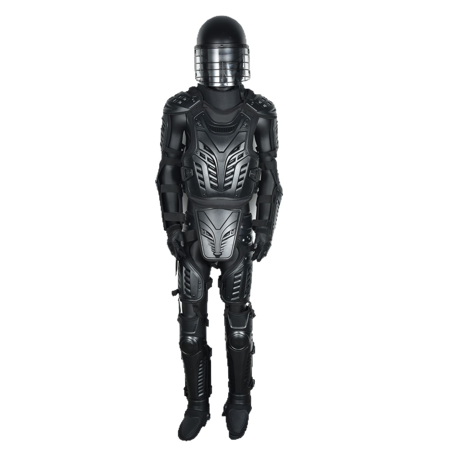 Black Anti-Hit and Flame-Retardant Protective Clothing Produced by Mengma, Riot Control Suit, Law Enforcement Duty Suit, Anti-Terrorism, Anti-Riot, and Explosion-Proof