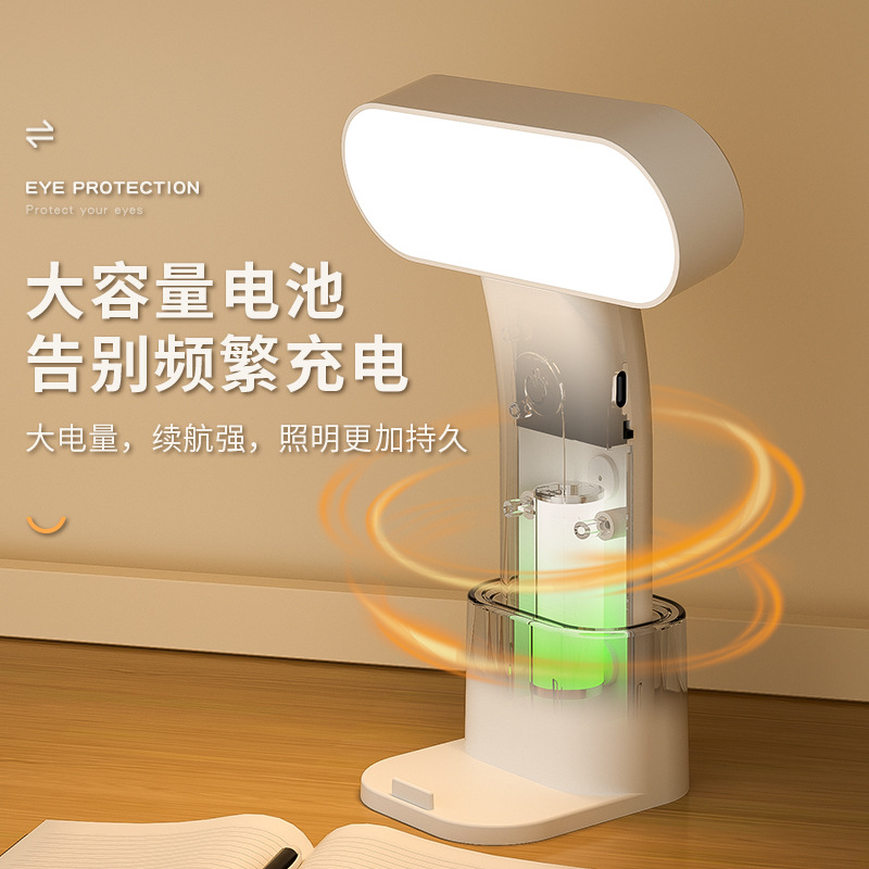 Rechargeable Night Light Bedroom Bedside Sleeping Dormitory Baby Sleeping Eye Protection Magnetic Reading and Learning Small Table Lamp