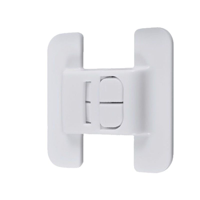 Anti-opening buckle hole-free self-adhesive special lock refrigerator door fixed buckle door closer double buckle design is not easy to open