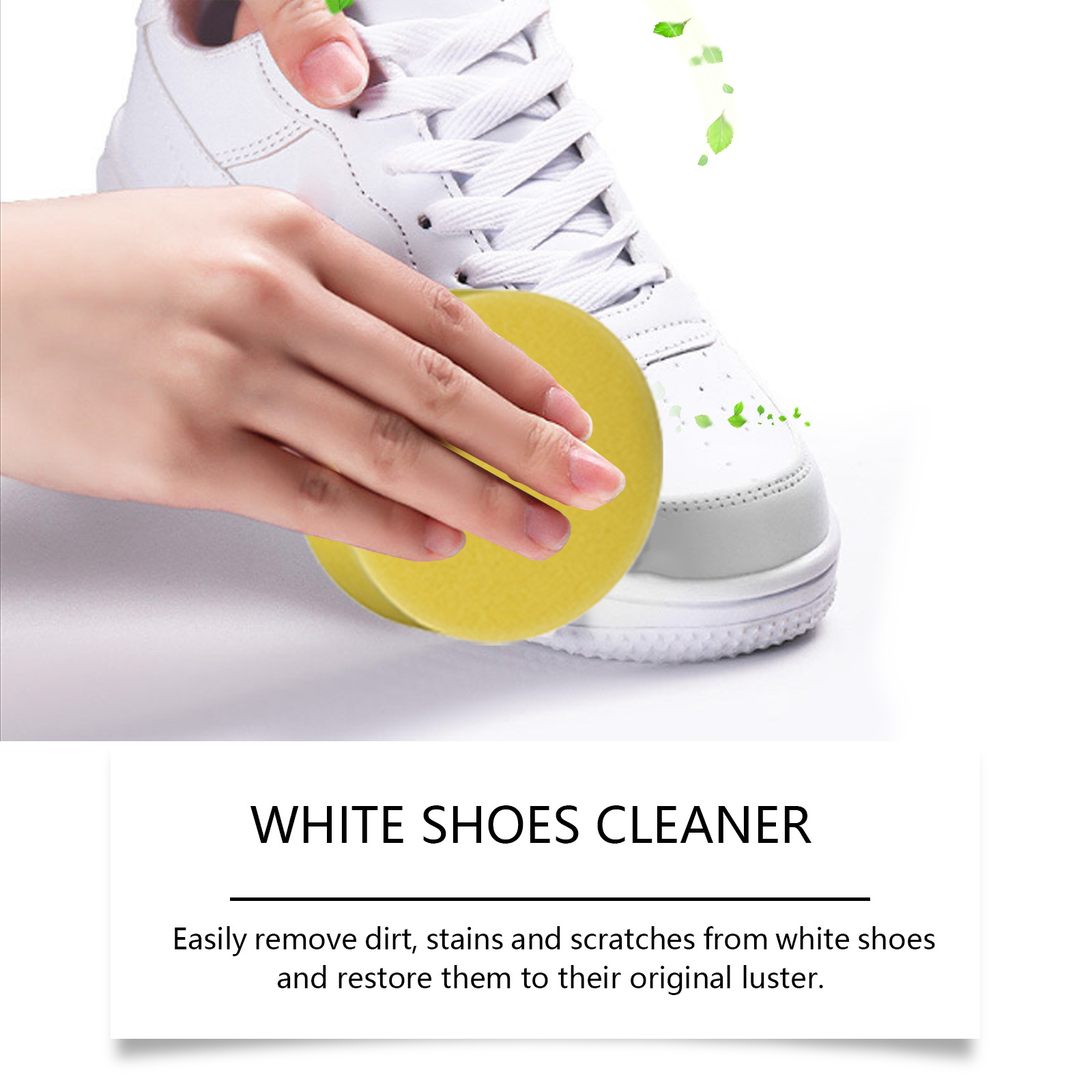 Jaysuing Multifunctional White Shoe Cleaner Cleaning Sneakers Canvas Shoes White Shoes Portable Cleaning Cream