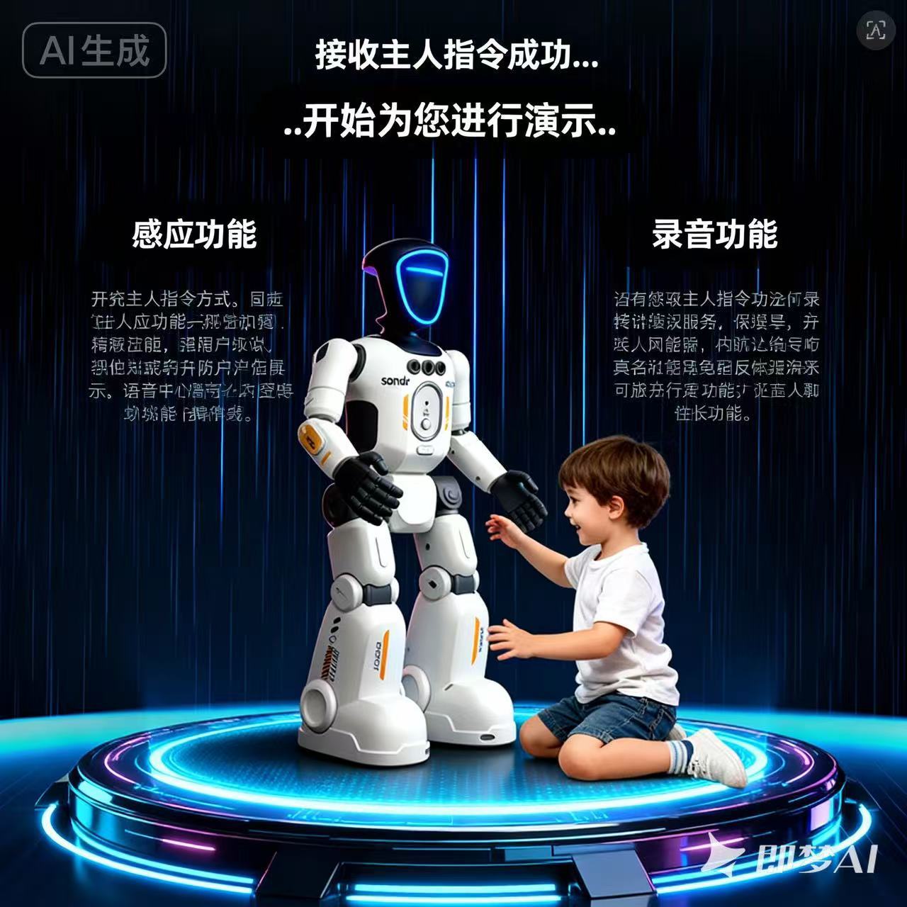 Cross-Border Gesture Remote Control Programming Robot Singing and Dancing Early Education Ai Sensor Interactive Companion Remote Control Robot