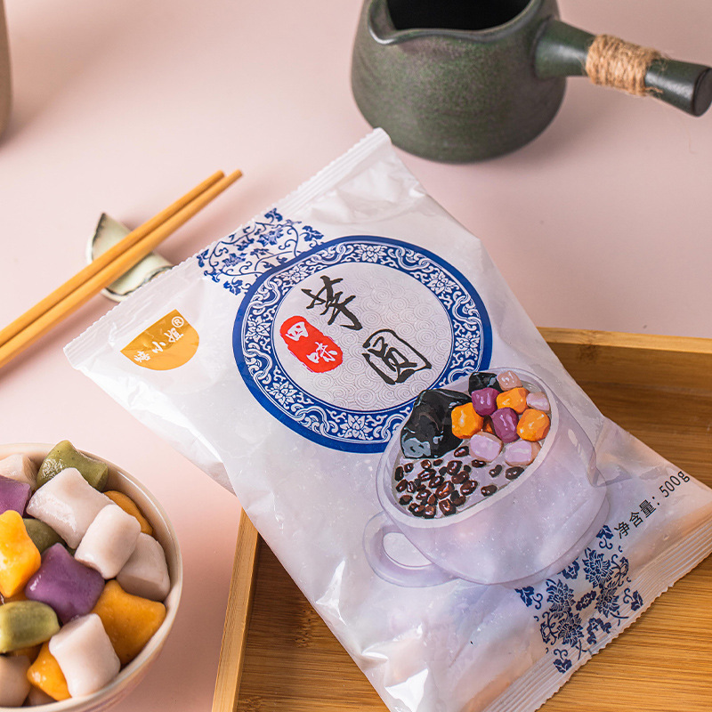 Large Taro Ball Sago Low Sugar Fresh Taro Fairy Semi-Finished Milk Tea Shop Special Additive-Free Mixed Package Small Taro Ball Set
