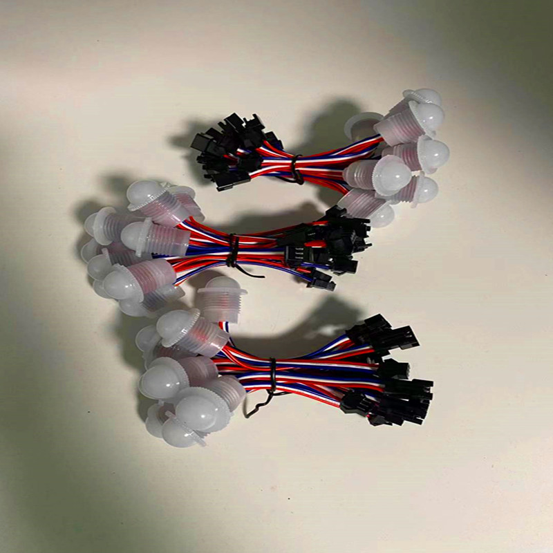 Led Point Light Source Carousel Mushroom Light Merry-Go-Round Children's Amusement Equipment Light Bumper Car 3cm Colorful Lamps