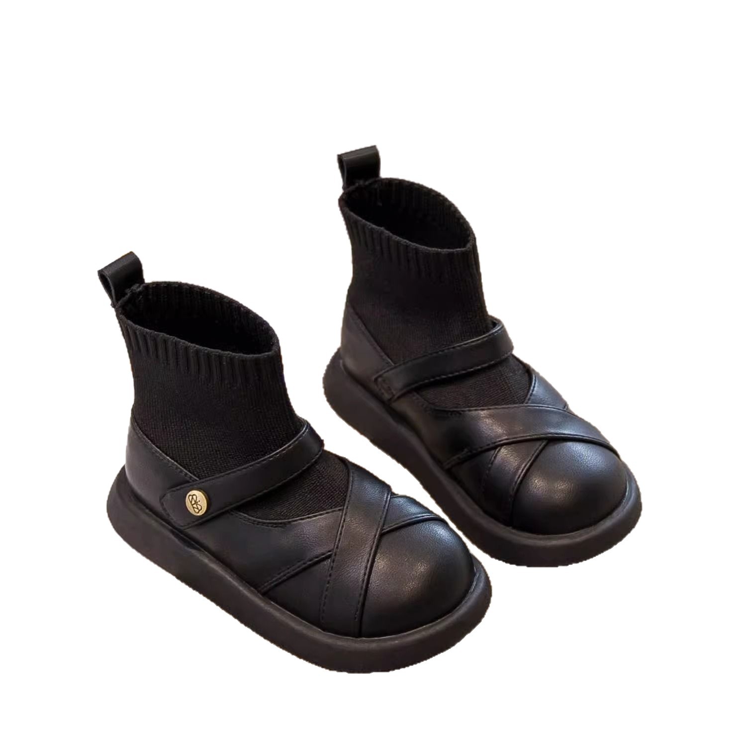 Girls' Short Boots 2025 New Spring and Autum Kidsren's Boots Girls' Socks Boots British Autum Little Girls Princess Shoes