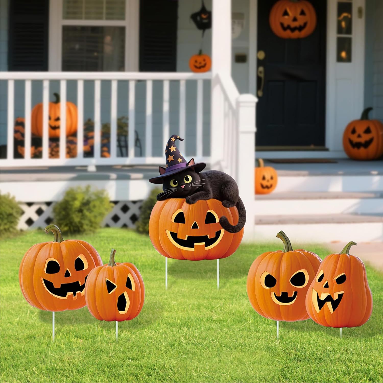 Halloween New Pumpkin Lantern Halloween Decorations Amusement Park Outdoor Layout Props Shopping Mall Display Window Display