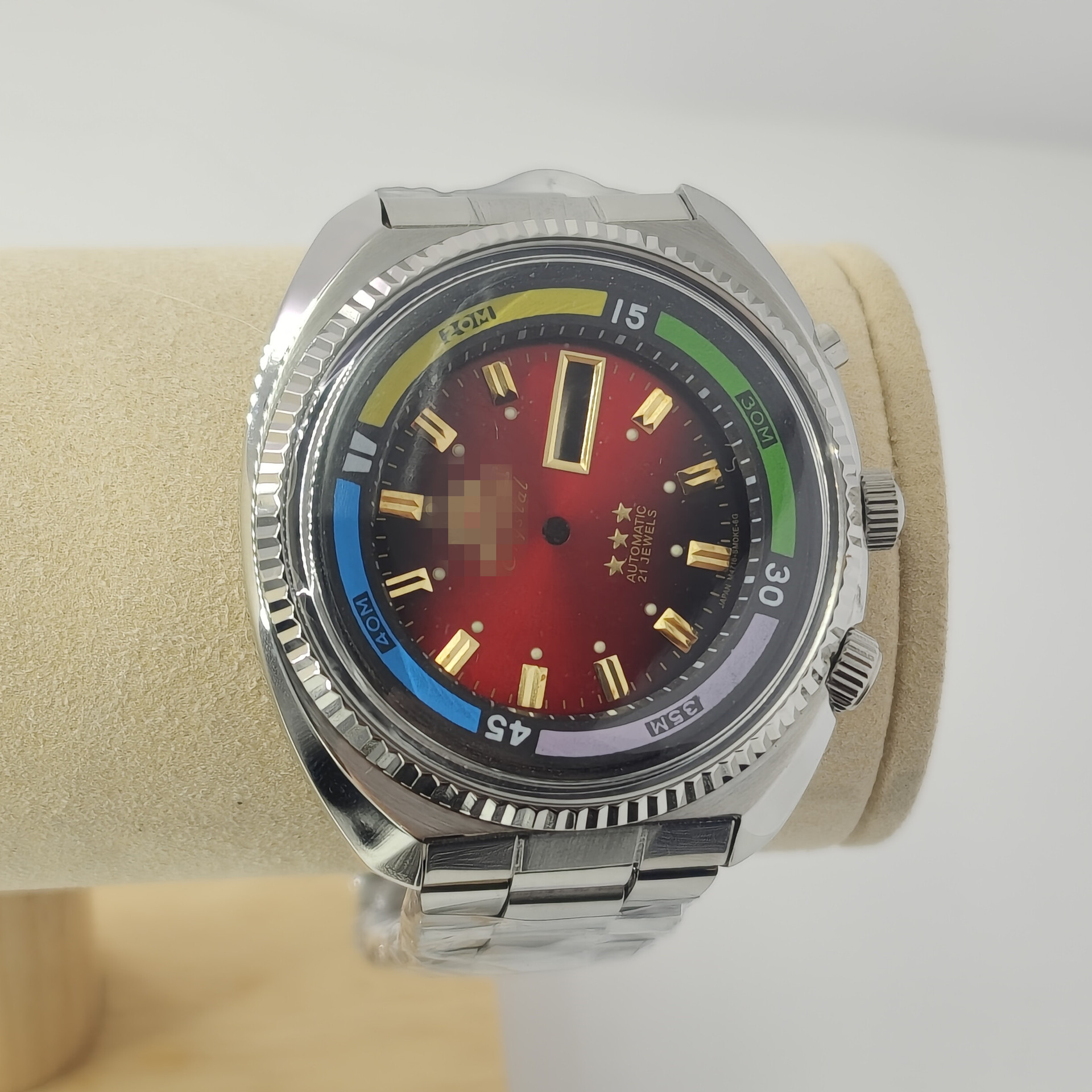 Watch Case Accessories Haiba Double Lion Case 46941/46943 Japanese Oriental Double Lion Case Organic Rubber Cover