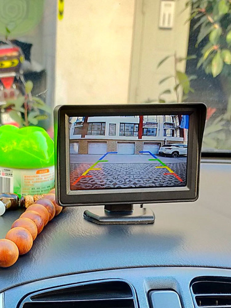 Car Folding Retractable Screen Hd Car Special Reversing Image Truck Display Car Mini Tv