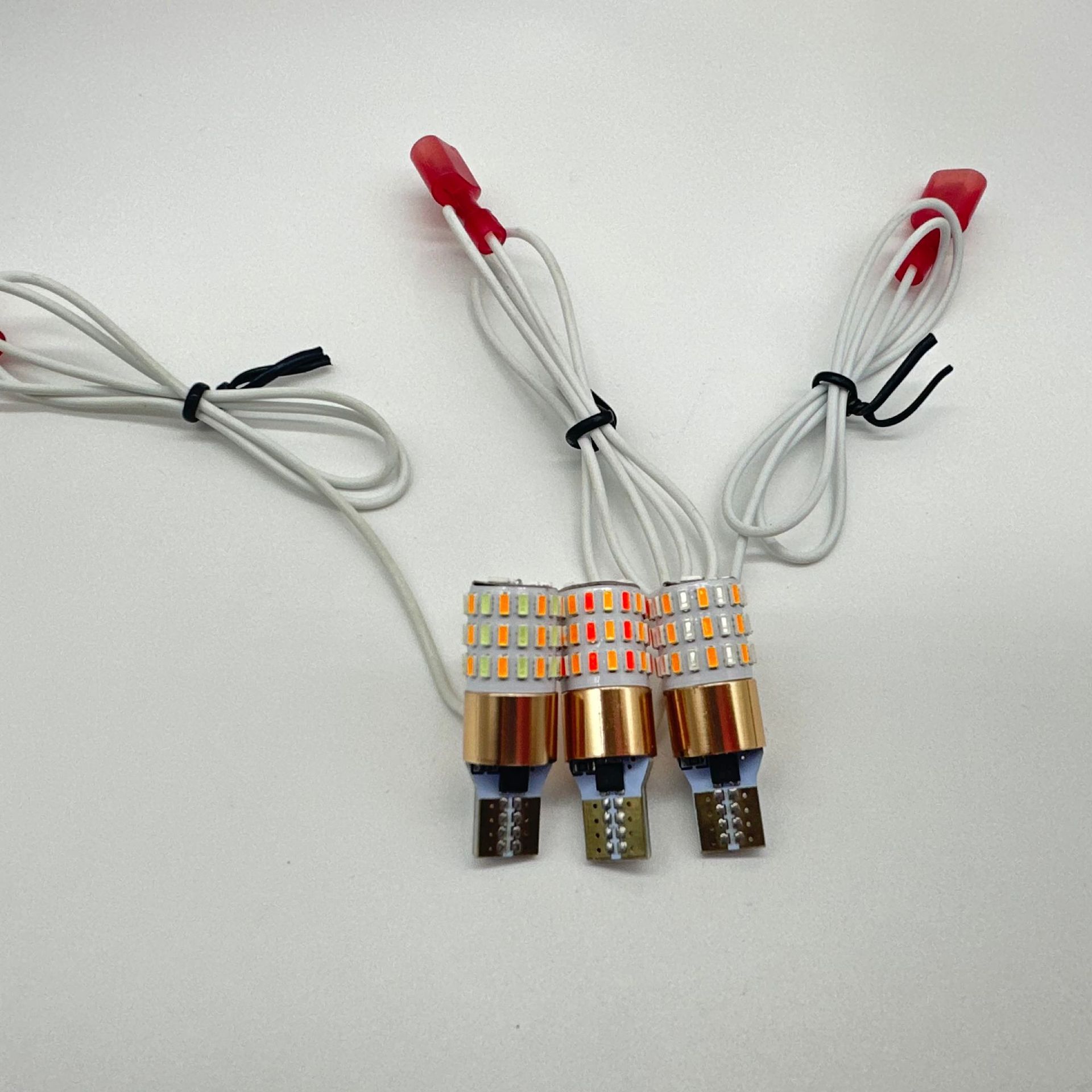 Motorcycle highlight T10 width indicator two-color turn signal T15 3014 54smd W5W tail bulb led