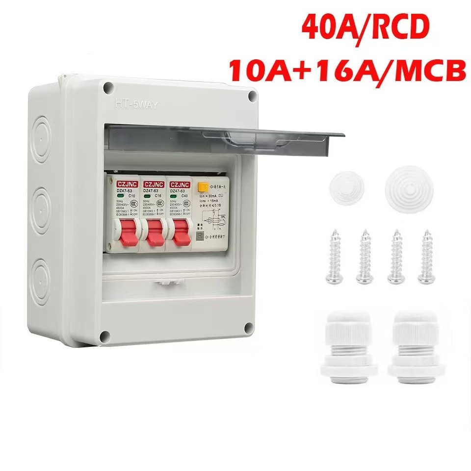 Ht Ha Outdoor Warehouse Waterproof Distribution Box with Switch Rainproof and Dustproof Air Switch Box Surface Mounted