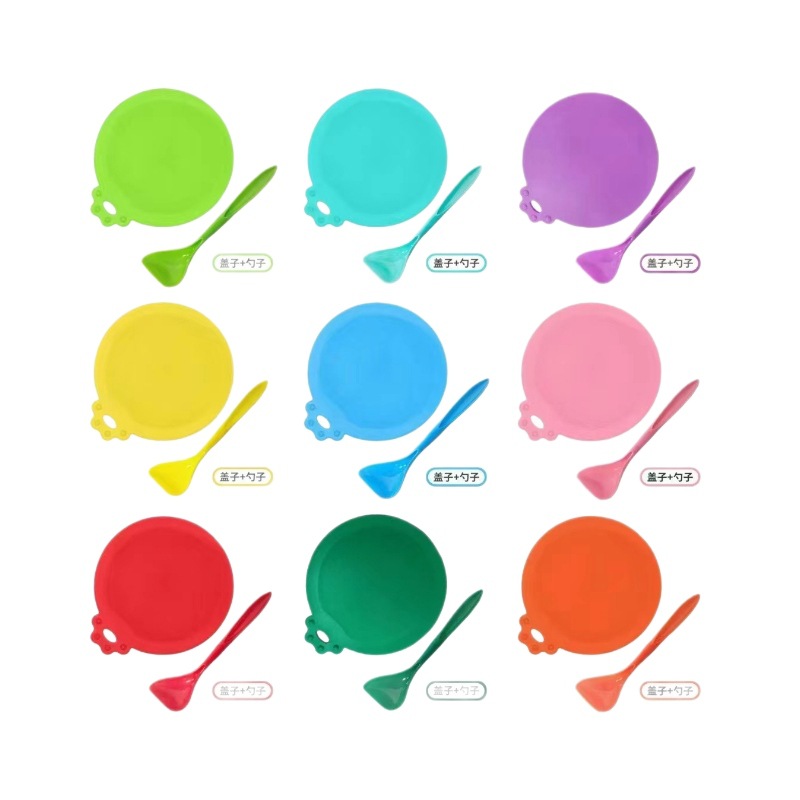 Amazon Hot Sale Silicone Pet Canned Lid Preservation Lid Cat and Dog Food Sealing Lid Three-in-One Silicone Canned Lid