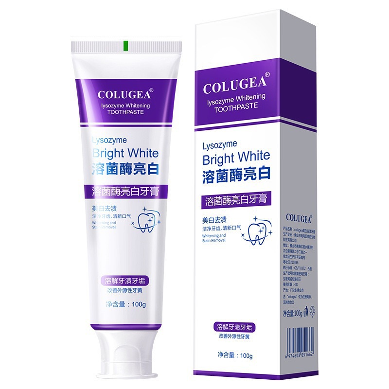 Lysozyme Whitening Toothpaste 100g Fresh Breath Stain Removal Toothpaste Whitening Teeth Oral Care Adult Toothpaste