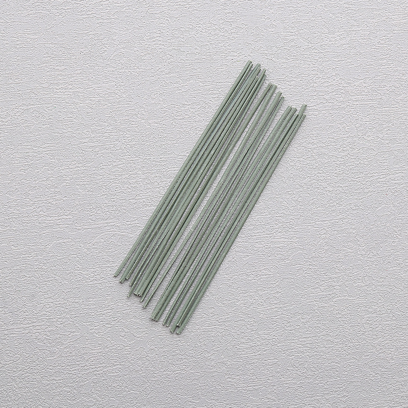 Green Wire Artificial Flower Branch No. 2 Flower Pole Artificial Flower Arrangement Pole Handmade DIY Silk Flower Material Glue Bag Accessories Material