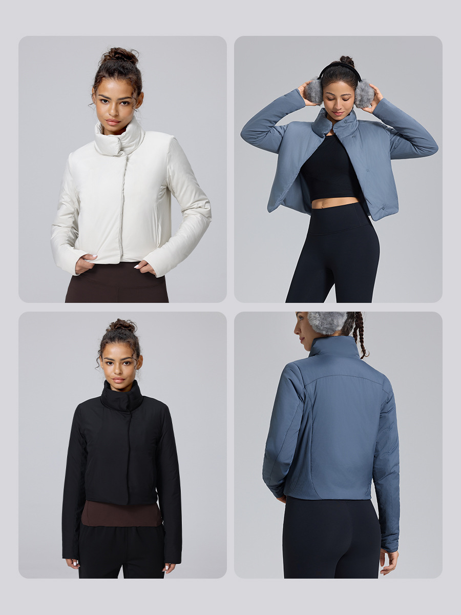 New Autumn and Winter Quilted Warm Short Sports Cotton Jacket Baseball Jacket Lightweight Loose Versatile Casual Windproof Jacket for Women