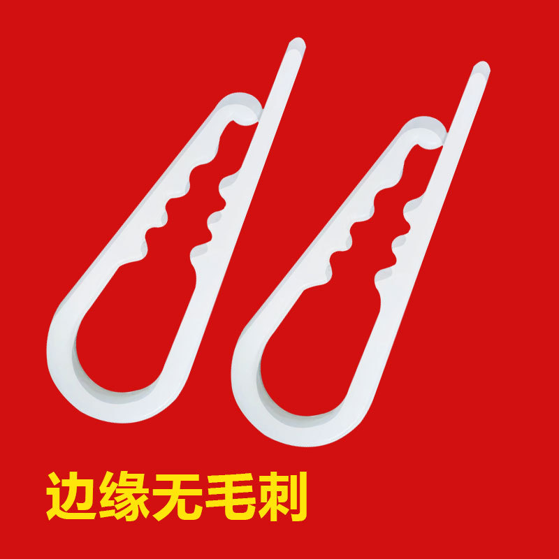 in stock clothing packaging plastic clip fleece-lined shirt cotton-padded jacket clip gear white clothing packaging accessories