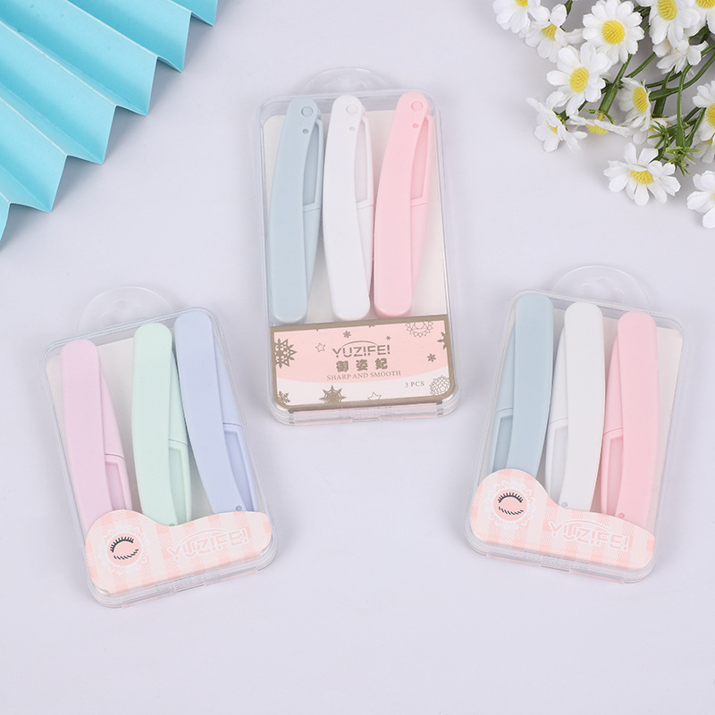 Новые корейские инструменты для красоты, складной бритвенный станок для бровей, эффективный инструмент для обрезки бровей, портативный