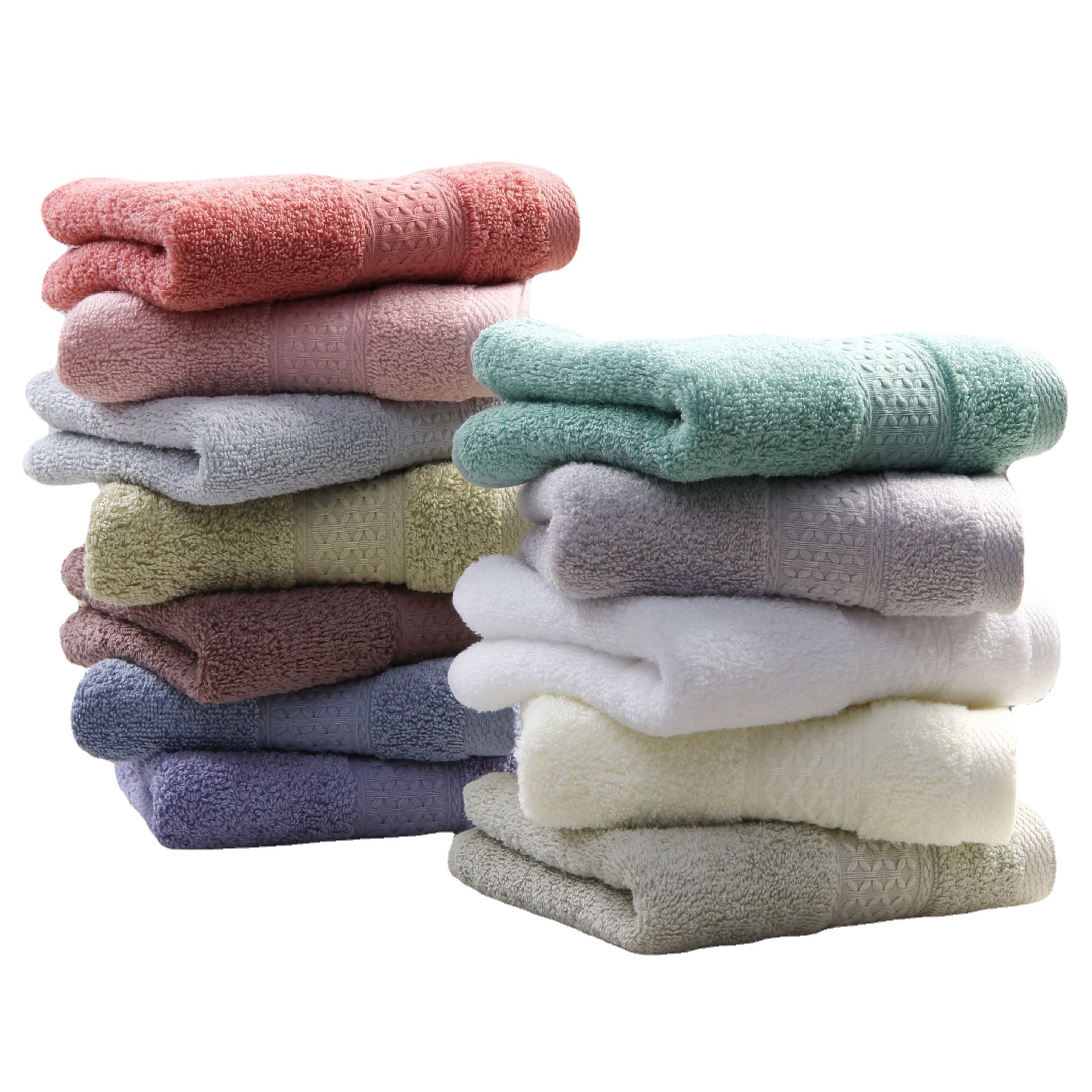 All cotton plain color cut off foreign trade cross-border export towel bath towel square towel bath towel wholesale gift towel
