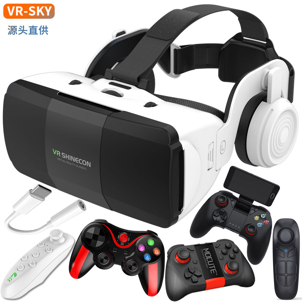 Кросс-Бордер Хит Продаж Новые 3D Очки Метавселенная Синий Свет Портативные Мобильные Виртуальные Игровые Шлемы VR Очки