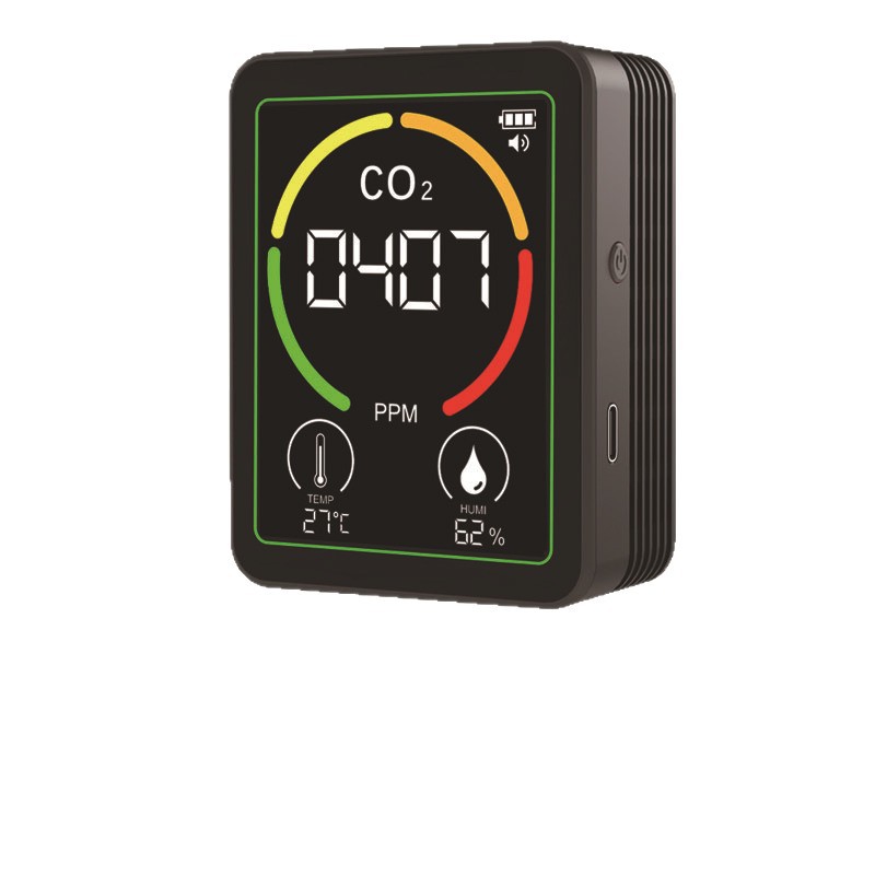 3-in-1 Carbon Dioxide Detector Co2 Temperature and Humidity 2.8inch Lcd Display Private Model Liquefied Gas Infrared