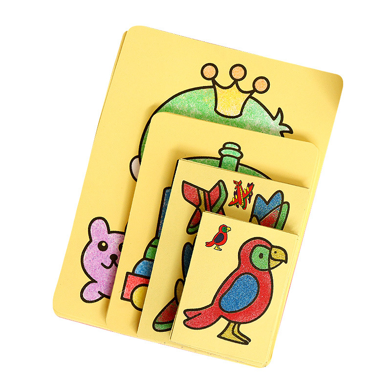 Children's sand painting DIY set handmade puzzle children's graffiti kindergarten creative sand painting toys manufacturers wholesale