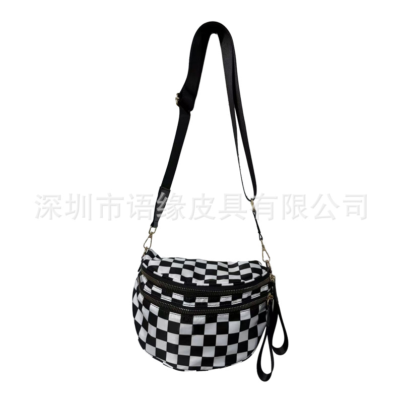 Cross-Border Cross-Body Shoulder Bag for Women, New Fashion Travel Bag, Short-Distance Oxford Cloth Large-Capacity Women's Lightweight Cross-Body Bag