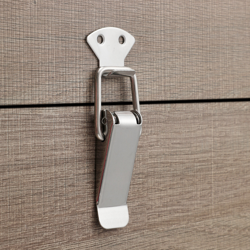 Stainless steel case buckle buckle aviation case lock buckle tool box wooden case bag padlock buckle card lock spring duck bill