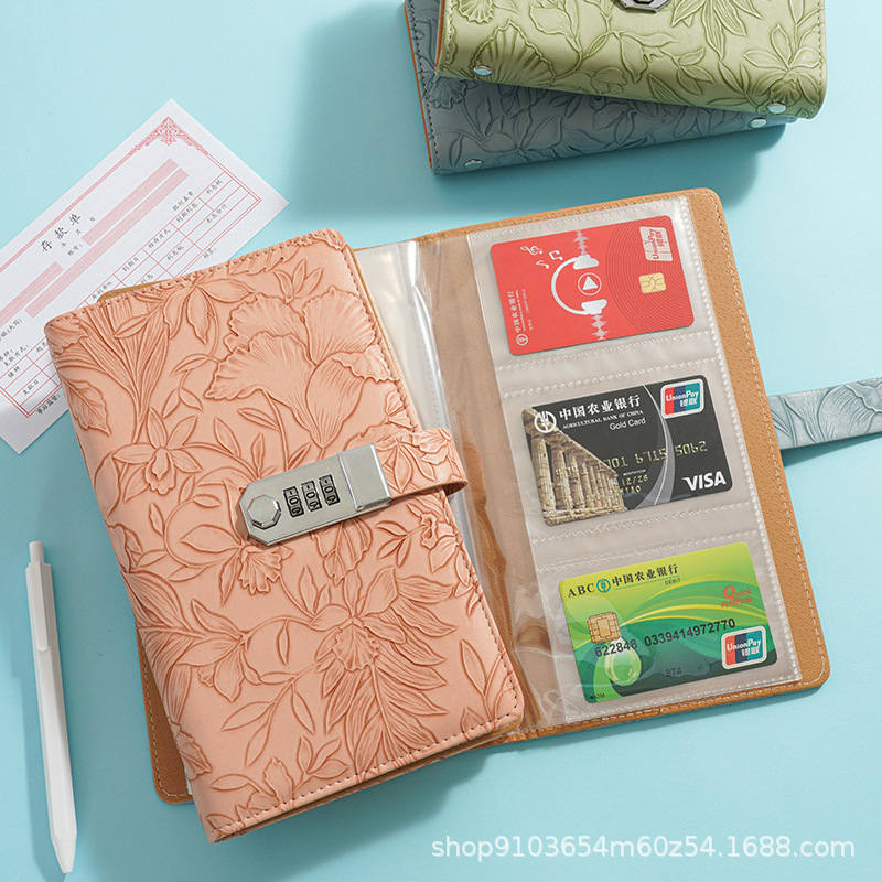 ✅Printing deposit slip clip cash deposit money clip 2024 new net red financial bank deposit slip clip combination lock portable batch