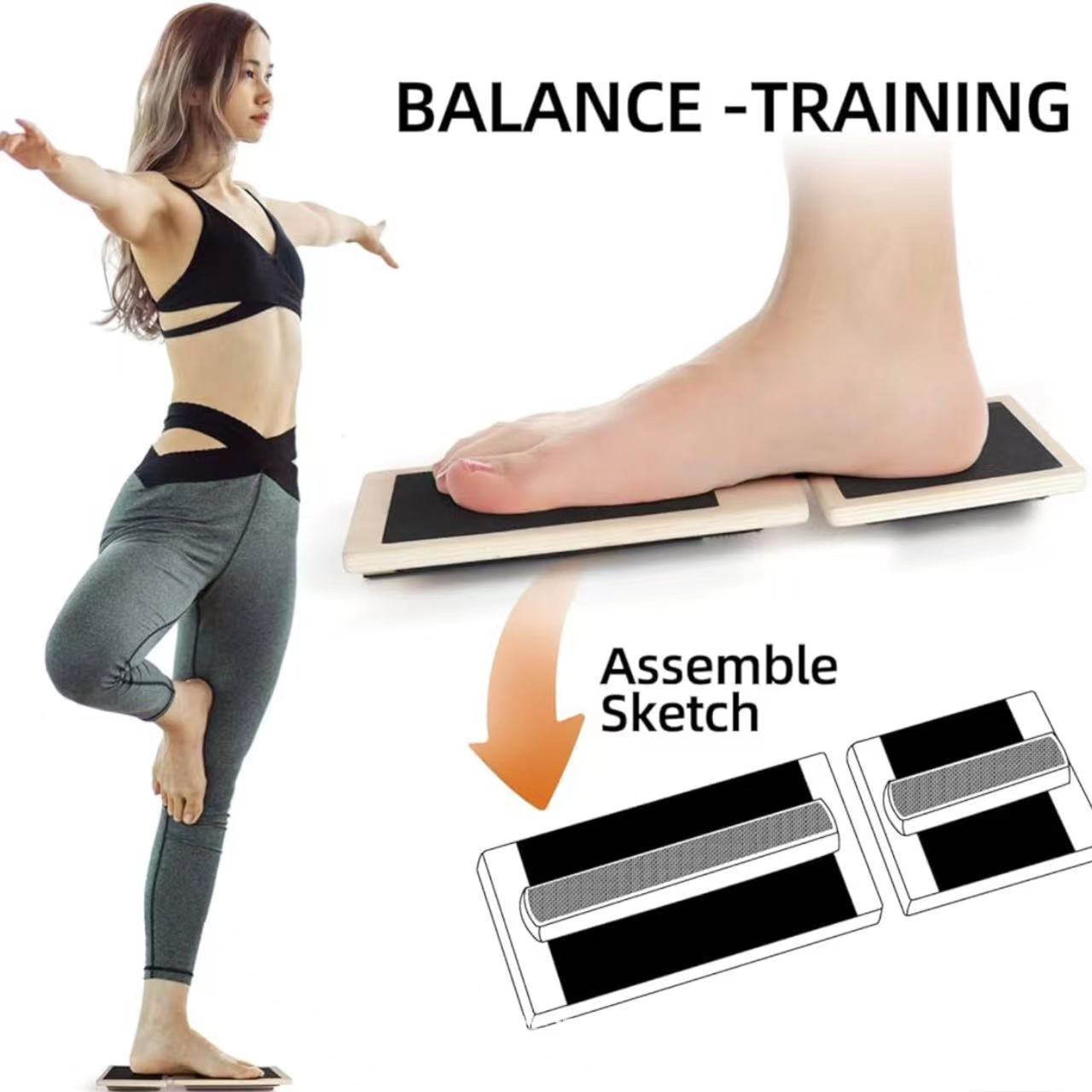 Spot Solid Wood Inclined Pedal Stretching Board Wooden Posture Corrector Calf Foot Stretching Board Straight Leg Standing Stretching Board