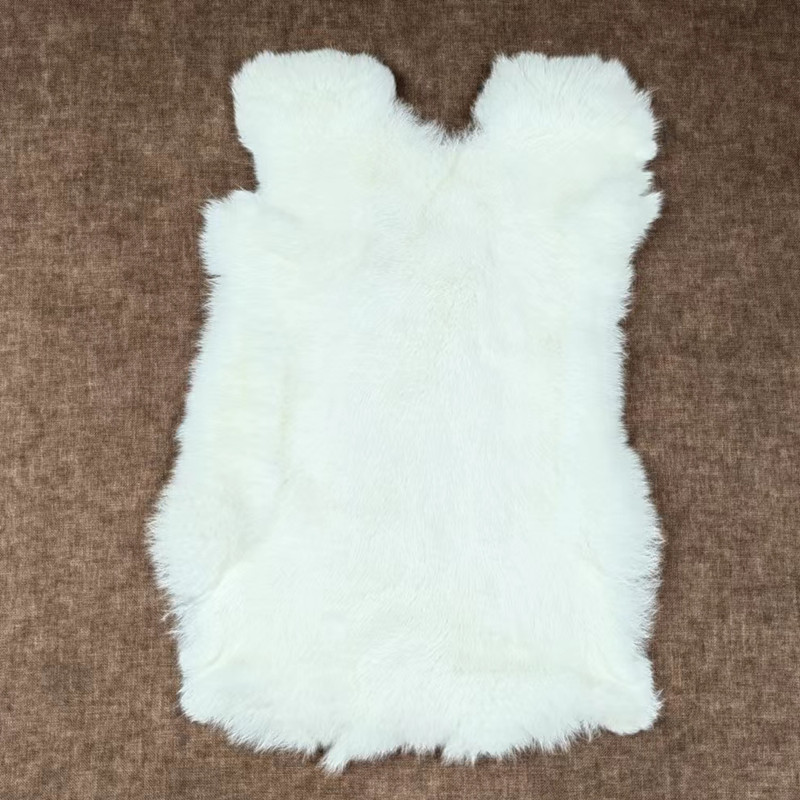 Wholesale whole smoke gray rabbit skin winter rabbit hair car armrest box pad fur cushion raw material warm accessories