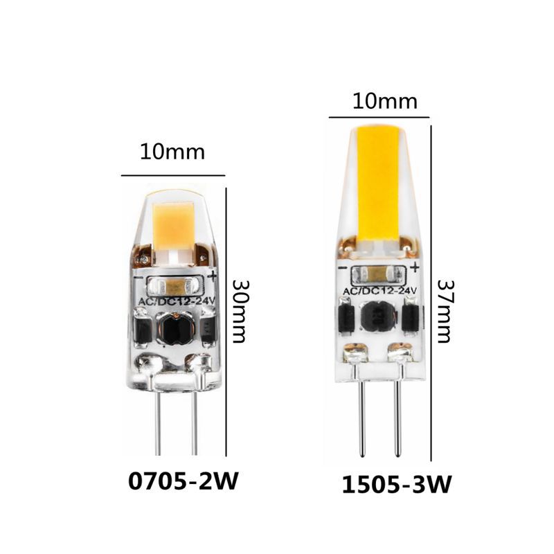 G4 Dimming AC/DC12V-24V Sapphire COB 0705 1505 LED Small Lamp Bead Rice Bubble Replaces Halogen
