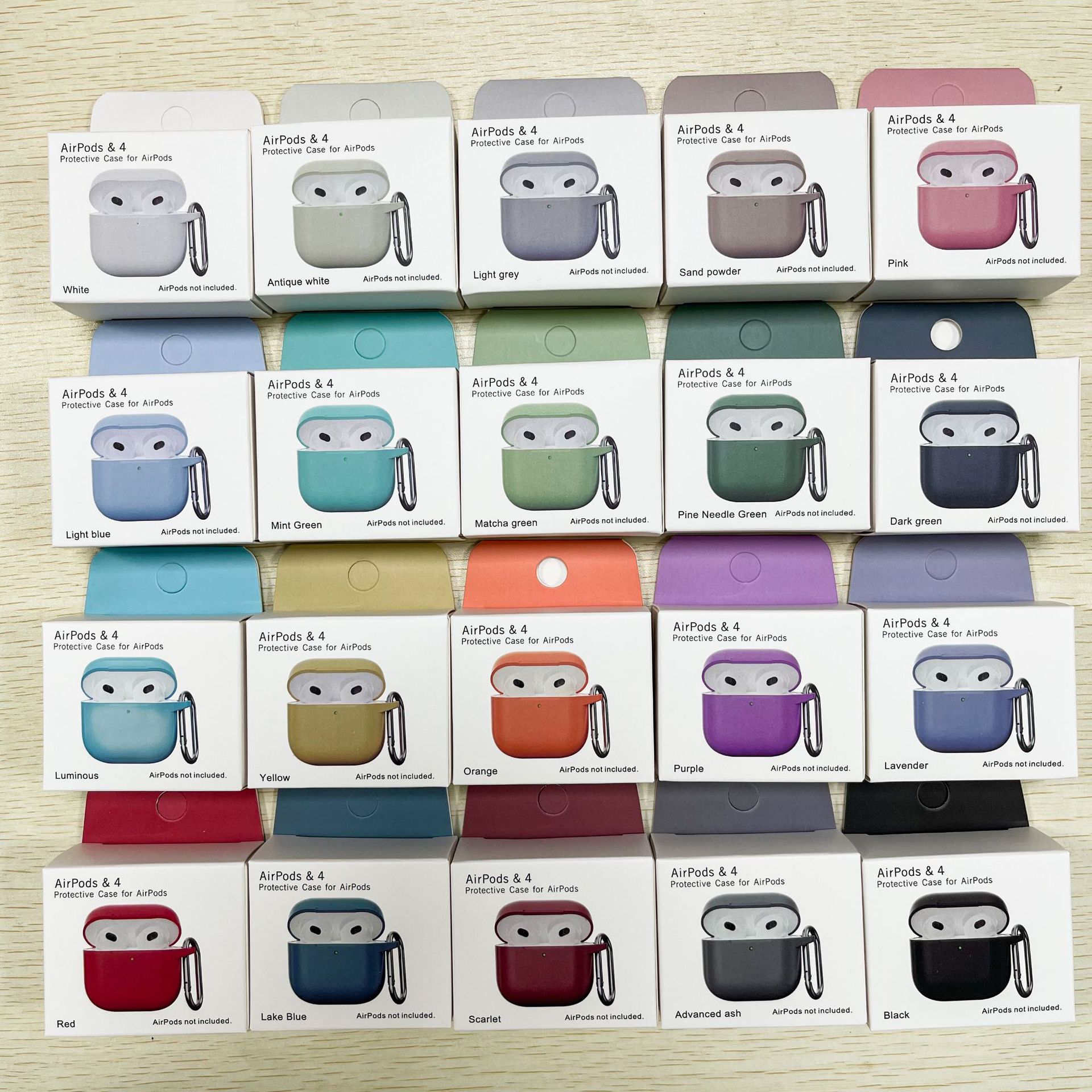 Suitable for AirPods 4 Apple 2024 New Bluetooth Headphone Shell Conjoined Thickeneded 2.0 Silicone Headphone Protective Cover