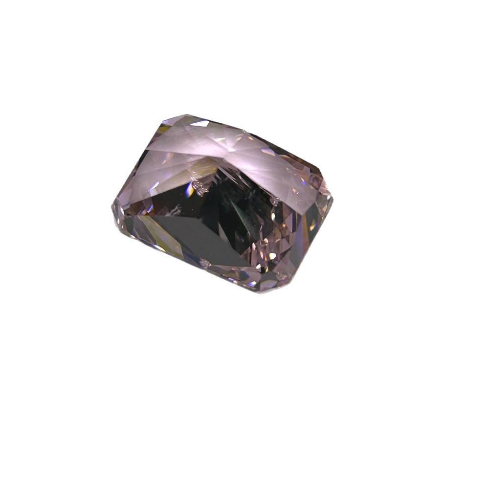 Wholesale of Flash Gemstone Cubic Zirconia 5A Rectangular Faceted Ice Flower Cut White Colored Loose Stones in Stock