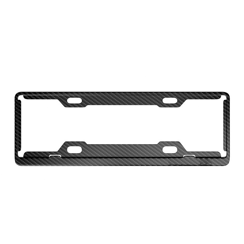 New Traffic Regulations License Plate Frame Carbon Fiber License Plate Frame Car Number License Plate Frame License Plate Protection Frame Printing Logo