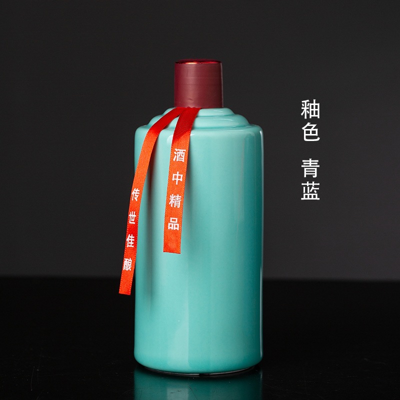 Jingdezhen Ceramic Wine Bottles, Complete Set with Labels, Empty Bottles, Moutai Style Bottle Shape, Gift Box Packaging, Customizable Zodiac Style