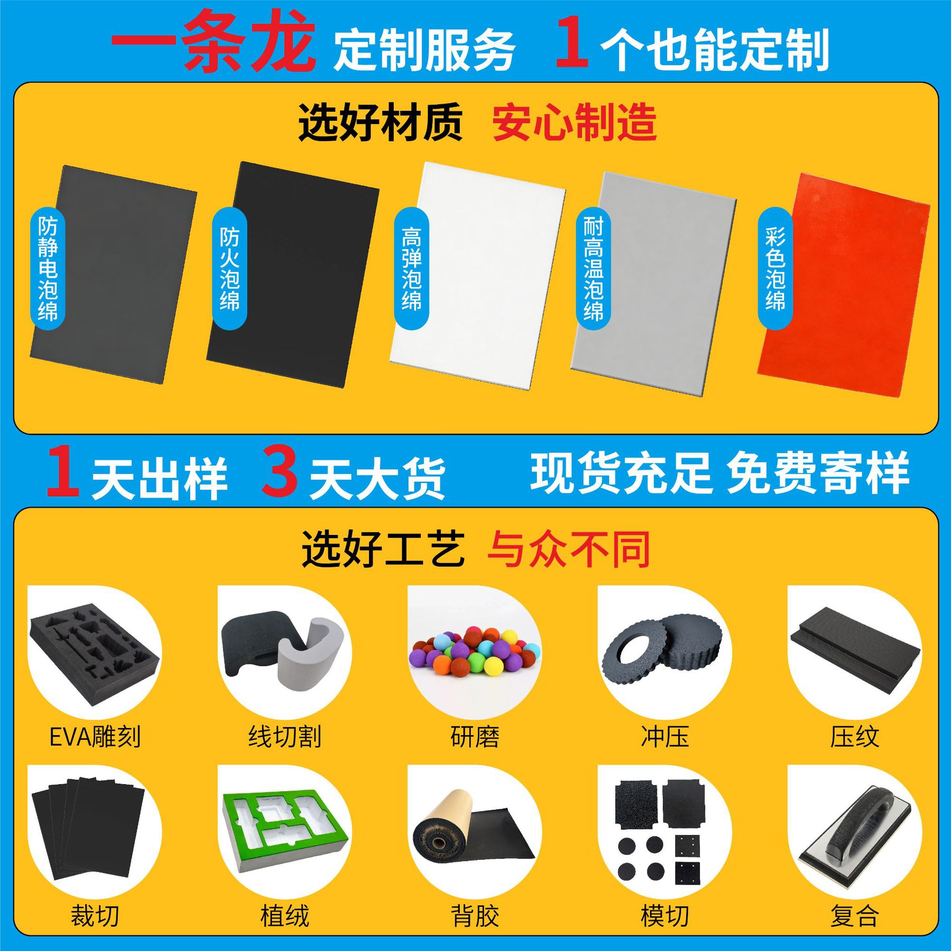 Factory Direct Sales Eva Foam Sheet Eva Roll Fireproof Anti-Static Shockproof Foam Board Material Customized Upon Sample