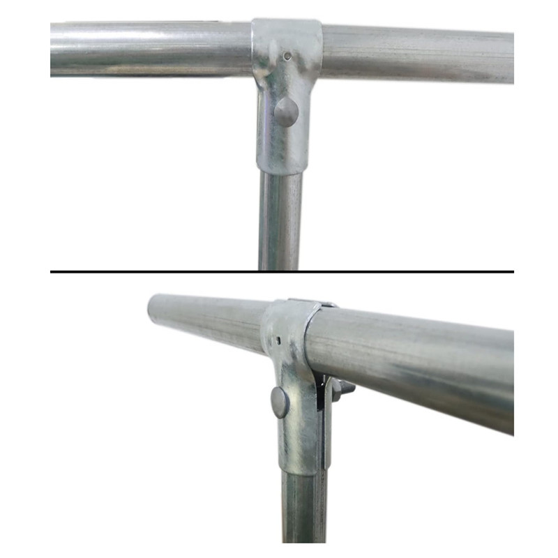 1-3/8“ and 1-5/8” T-Shaped Clip Dog Cage Accessories Chain Link Fence T-Shaped Pipe Clamp for Amazon