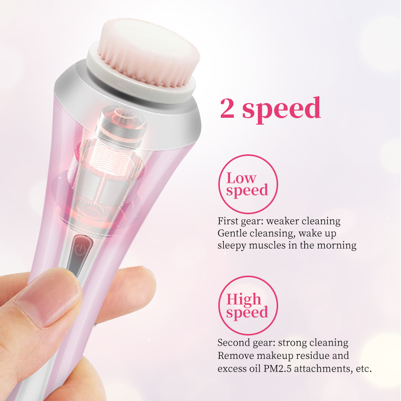 New four-in-one face washing instrument cleansing instrument electric cleansing brush cleaner to blackhead pores massage instrument wholesale