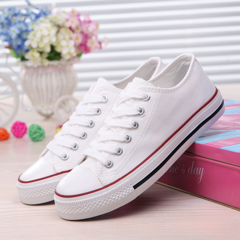 Fubu factory direct wholesale agent basic canvas shoes low shallow women's shoes A01 evergreen vulcanized shoes