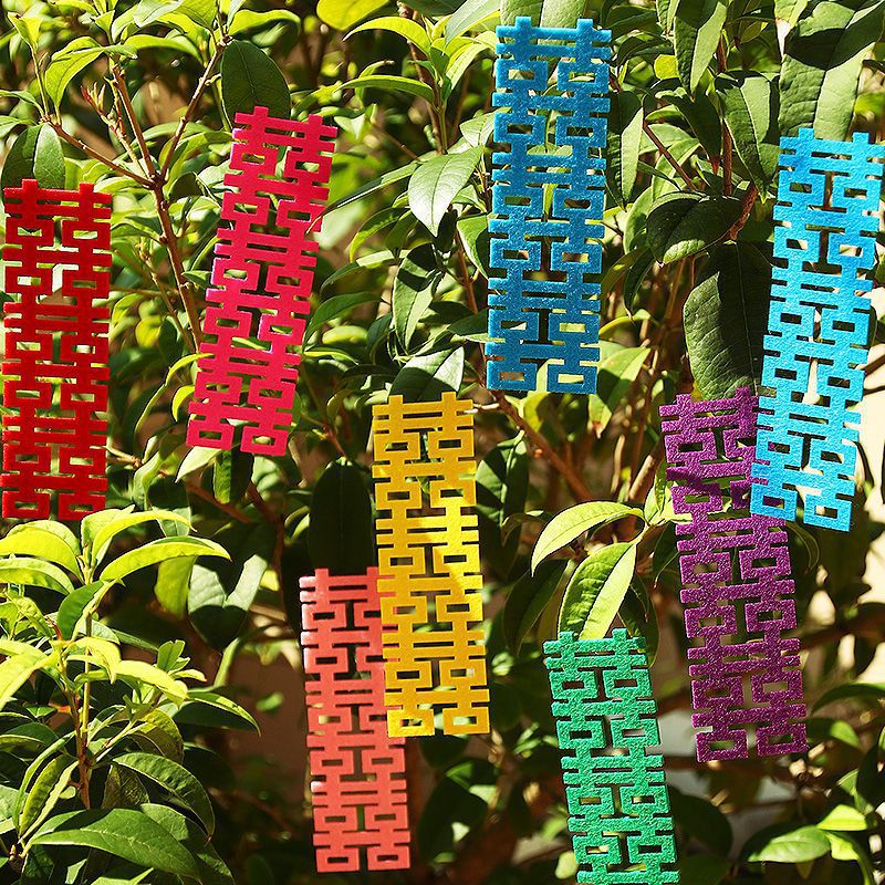 Happy word decoration wedding happy word stickers color non-woven happy word lengthened happy word small strip