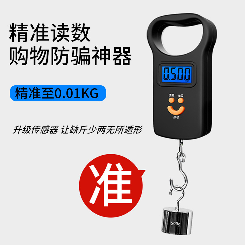 Mini Portable Digital Scale 50kg Portable High-Precision Household Express Weighing Small Scale Spring Small