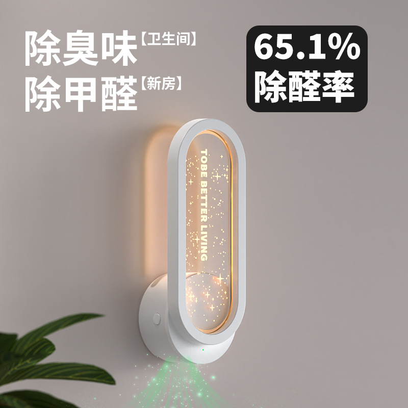 Cross-Border Negative Ion Air Purifier for Home Bathroom Odor Removal, Deodorization and Formaldehyde Removal Starry Atmosphere Light